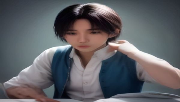 成年儿子与母亲在家庭餐桌旁平静交谈，两人表情放松，体现真实母子关系中边界改善后的温和沟通氛围